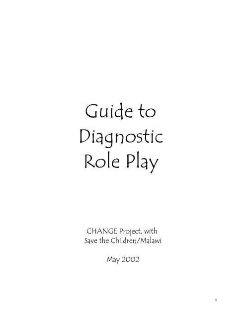 Guide to Diagnostic Role Play