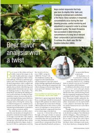 Beer flavor analysis with a twist - Gerstel