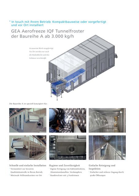 GEA Aerofreeze IQF Tunnelfroster und -kühler - GEA Refrigeration ...
