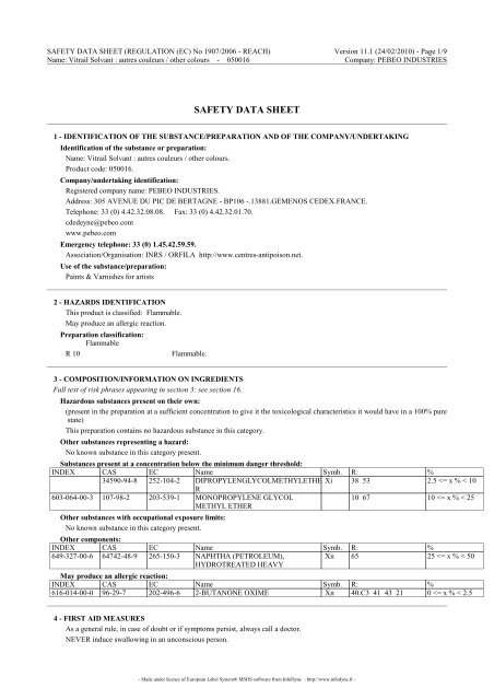 SAFETY DATA SHEET - Gerstaecker