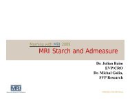 MRI Starch and Admeasure - GfK MRI