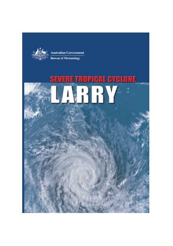 Report on cyclone Larry - School of Geosciences