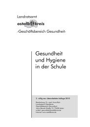 Gesundheit und Hygiene in der Schule (Stand ... - Ostalbkreis