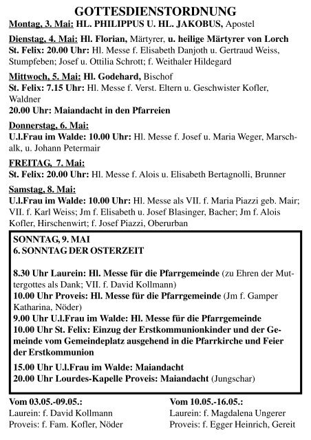 Pfarrblatt Nr. 11-2010 (129 KB) - .PDF - Gemeinde Unsere liebe ...