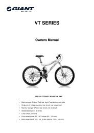 VT SERIES - Giant Bicycles