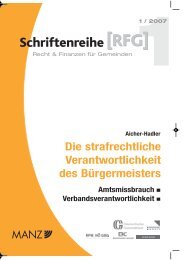 Die strafrechtliche Verantwortlichkeit des Bürgermeisters