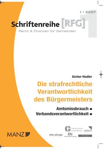 Die strafrechtliche Verantwortlichkeit des Bürgermeisters