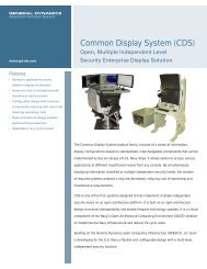 Common Display System (CDS) - General Dynamics Advanced ...