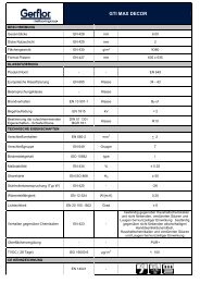 Technische Daten GTI MAX DECOR - Gerflor