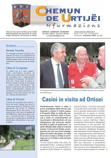 Casini in visita ad Ortisei - RiSKommunal