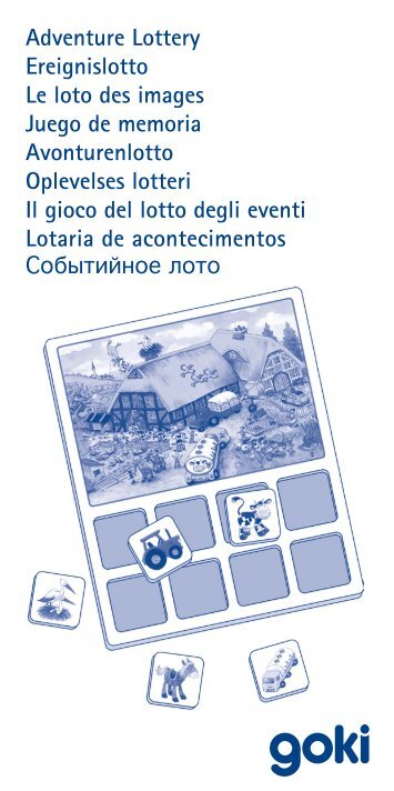 Adventure Lottery Ereignislotto Le loto des images Juego de ... - Goki