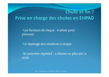 chutes en EHPAD Fouassier Boiteux - Geronto-Normandie