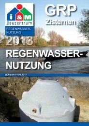 Regenwassernutzung - Gerhardt Bauzentrum