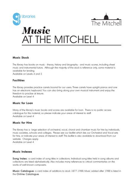 Music at The Mitchell - Glasgow Life