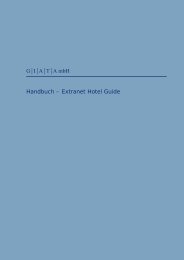 Handbuch - Extranet Hotel Guide - Giata