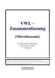 VWL – Zusammenfassung - BN MSP