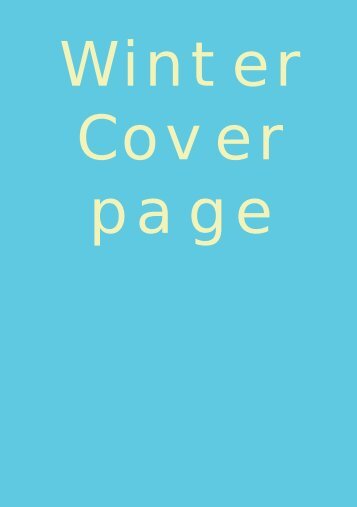 Winter Cover page