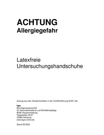 Latexfreie Untersuchungshandschuhe (PDF; 1,5 MB)