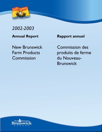 2002-2003 - Gouvernement du Nouveau-Brunswick