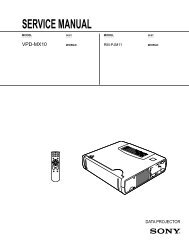 VPD-MX10 Service Manual