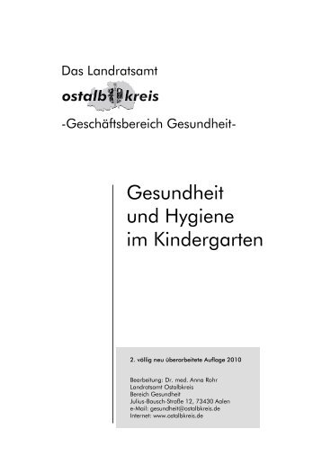 Gesundheit und Hygiene im Kindergarten (Stand ... - Ostalbkreis