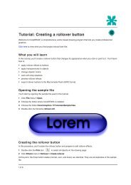 Creating a rollover button - UNBC GIS Lab