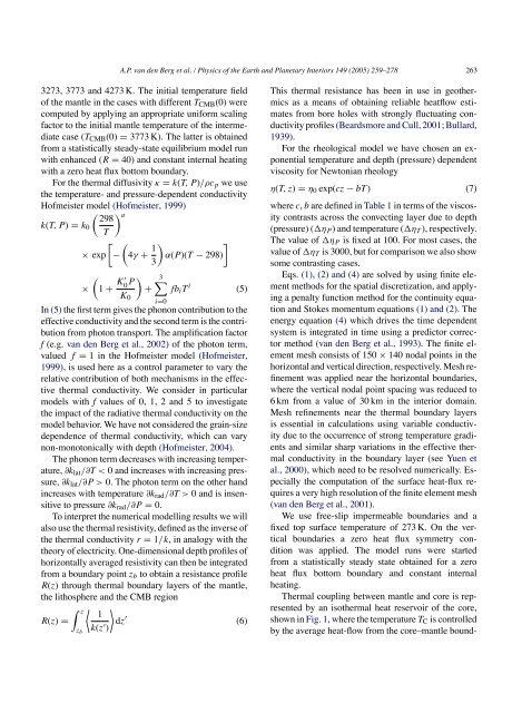 van den Berg et al., 2005, Earth Planetary Science Letters.