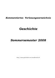 Das kommentierte Vorlesungsverzeichnis Sommersemester 2008 ...