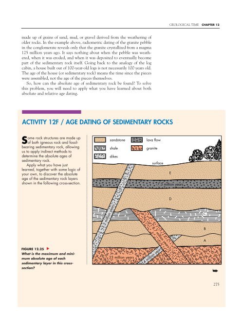 Age Dating of Sedimentary Rock - Glencoe