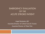 Emergency Evaluation of the Acute Stroke Patient - Greenville ...