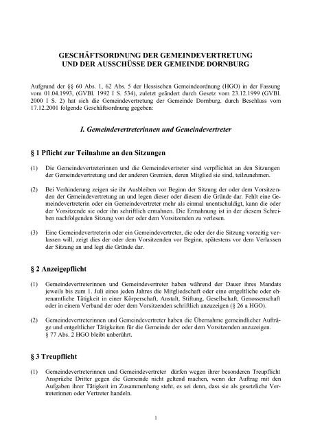 Nr.3 GeschäftsordnungGV17.12.01 - Gemeinde Dornburg