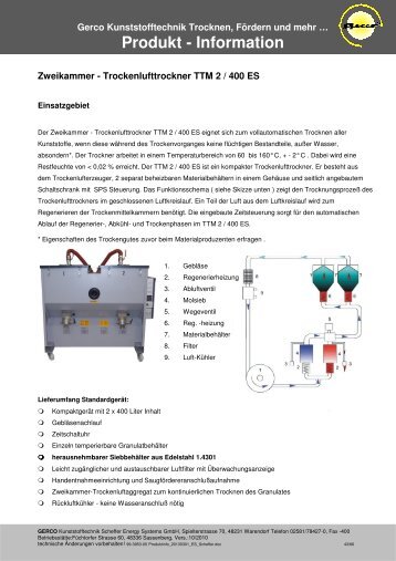 Produkt - Information - Gerco