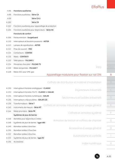 Catalogue Général - G E Power Controls