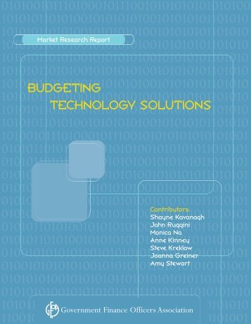 Budget Technology Report - Government Finance Officers Association