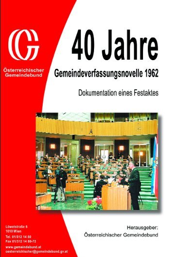 40 Jahre - Österreichischer Gemeindebund