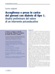 articolo completo in pdf - Giornale Italiano di Diabetologia e ...