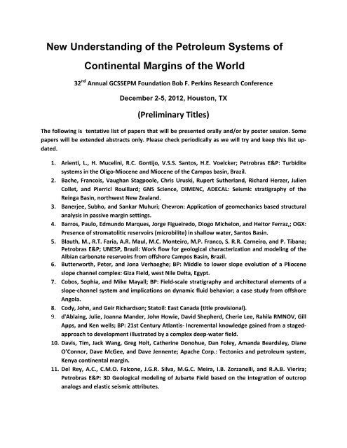 New Understanding of the Petroleum Systems of Continental ...