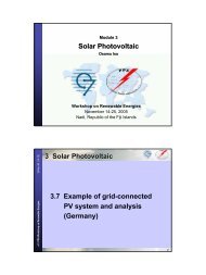 Design Example of a Grid-connected PV System in Germany