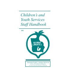 Children's & Youth Services Handbook - Georgia Public Library ...