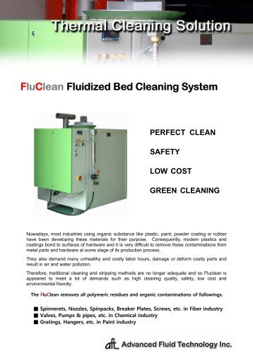 FluClean Fluidized Bed Cleaning System PERFECT ... - Gobizkorea