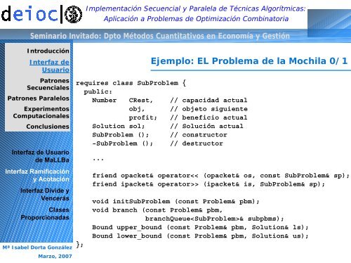 Esqueleto Algorítmico - ulpgc