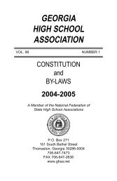 2004-2005 - Georgia High School Association