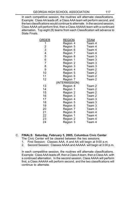 2004-2005 - Georgia High School Association