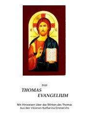 THOMAS EVANGELIUM - geistiges licht