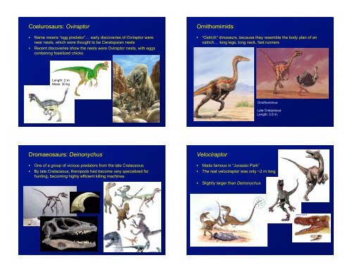 Saurischian dinosaurs