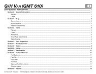 G/H Full Size Vans (Cargo & Passenger) and ... - GM UPFITTER