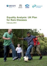 Equality Analysis: UK Plan for Rare Diseases - EUROPLAN