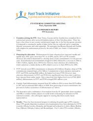 FTI Progress Report - Global Partnership for Education