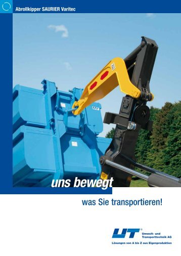 uns bewegt - UT Umwelt- und Transporttechnik AG