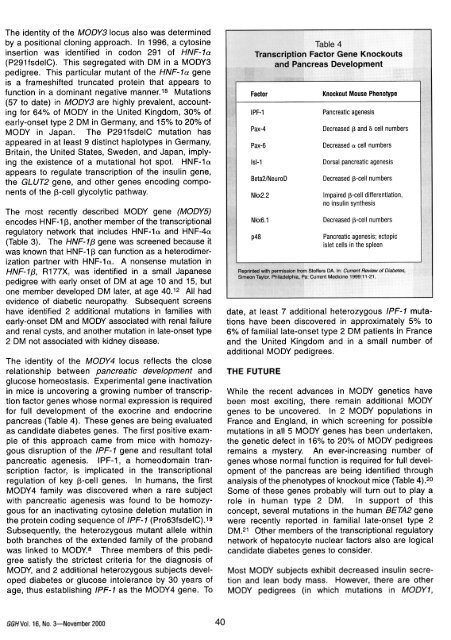 maturity-onset diabetes of the young (mody) - GGH Journal